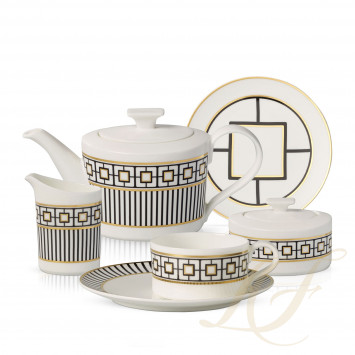 Чайный сервиз на 6 персон коллекции MetroChic бренда Villeroy & Boch