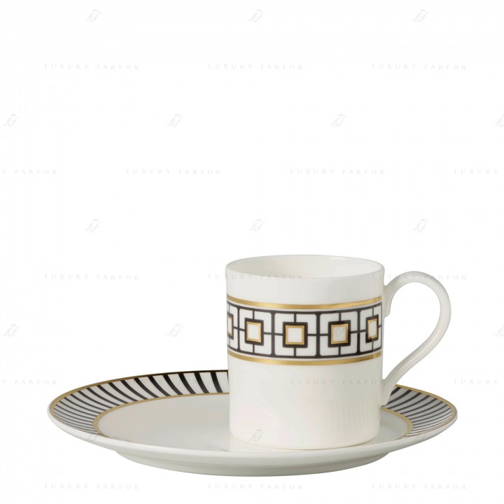 Чашка кофейная с блюдцем 0,22л коллекции MetroChic бренда Villeroy & Boch