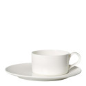 Чашка чайная с блюдцем 0,23л коллекции MetroChic Blanc бренда Villeroy & Boch