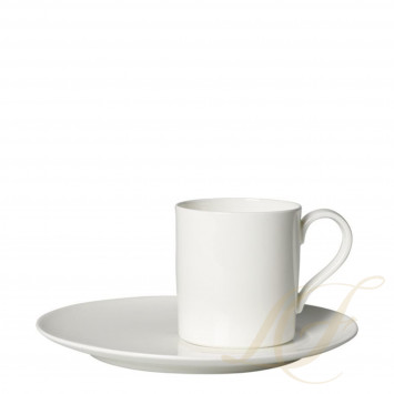 Чашка кофейная с блюдцем 0,22л коллекции MetroChic Blanc бренда Villeroy & Boch