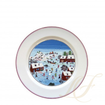 Тарелка главная 27см коллекции Naif Christmas бренда Villeroy & Boch