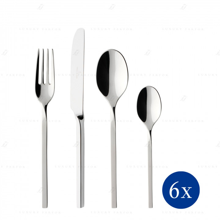 Набор столовых приборов из 24 предметов коллекции New Wave 