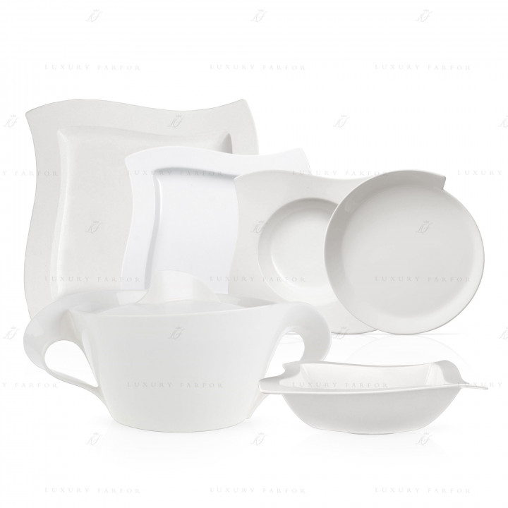 Столовый сервиз на 6 персон коллекции New Wave бренда Villeroy & Boch