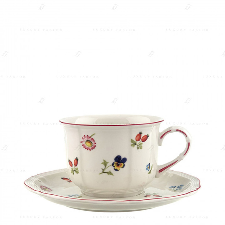 Чашка для завтрака с блюдцем 0,35л коллекции Petite Fleur бренда Villeroy & Boch