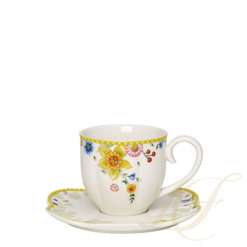 Чашка кофейная с блюдцем 0,26л коллекции Spring Awakening бренда Villeroy & Boch
