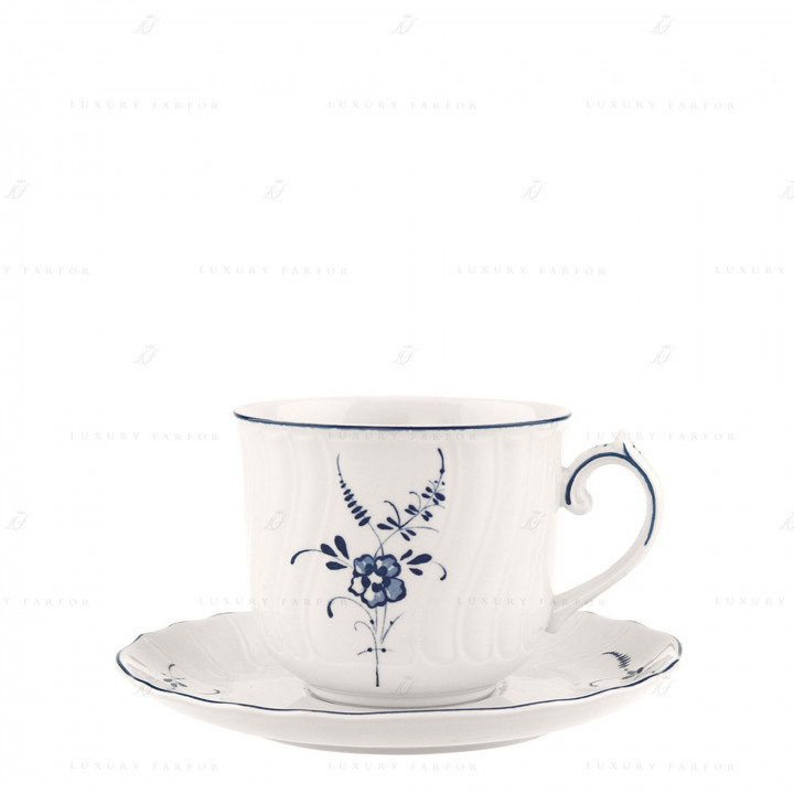 Чашка для завтрака с блюдцем 0,35л коллекции Vieux Luxembourg бренда Villeroy & Boch