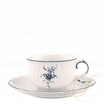 Чашка чайная с блюдцем 0,2л коллекции Vieux Luxembourg бренда Villeroy & Boch