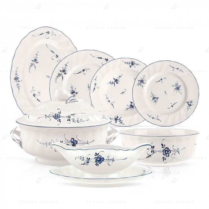Столовый сервиз на 6 персон коллекции Vieux Luxembourg бренда Villeroy & Boch