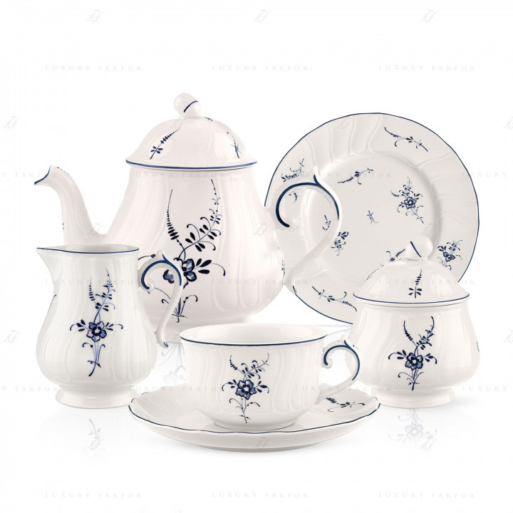 Чайный сервиз на 6 персон коллекции Vieux Luxembourg бренда Villeroy & Boch