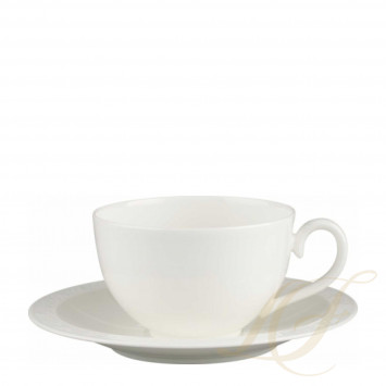 Чашка для завтрака с блюдцем 0,4л коллекции White Pearl бренда Villeroy & Boch
