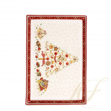 Блюдо для выпечки прямоугольное 39x26,5см коллекции Winter Bakery Delight бренда Villeroy & Boch