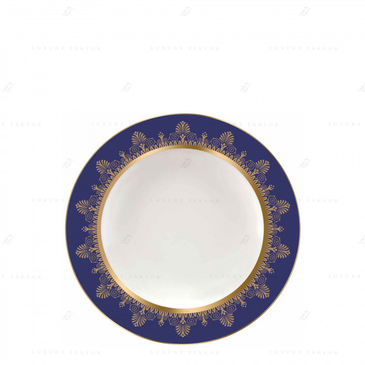 Тарелка суповая 23см коллекции Anthemion Blue бренда Wedgwood