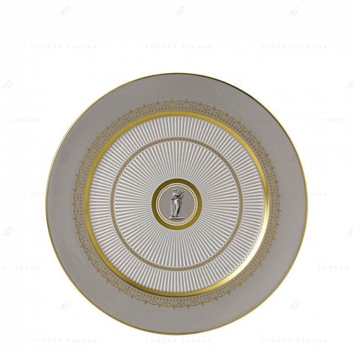Тарелка главная 30см коллекции Anthemion Grey бренда Wedgwood