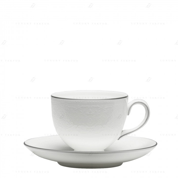 Чашка чайная с блюдцем 180мл коллекции English Lace бренда Wedgwood