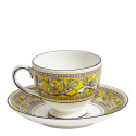 Чашка чайная с блюдцем 174мл коллекции Florentine Citron бренда Wedgwood