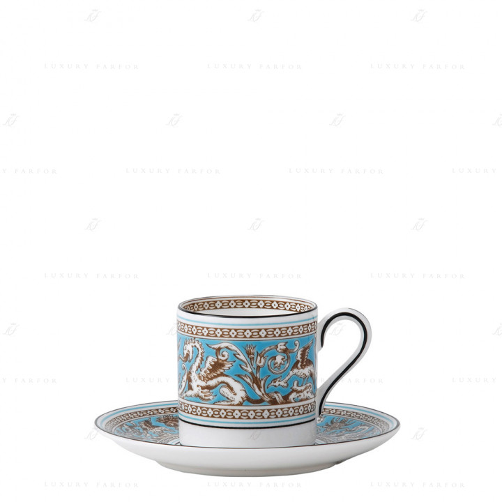 Блюдце для чашки эспрессо 12,5см коллекции Florentine Turquoise бренда Wedgwood