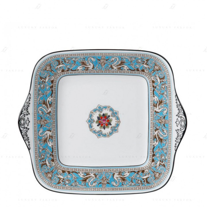 Блюдо для хлеба и масло 27см коллекции Florentine Turquoise бренда Wedgwood