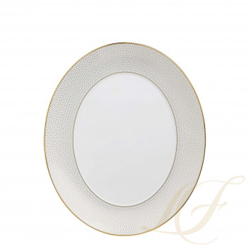 Блюдо овальное 33см коллекции Gio Gold бренда Wedgwood