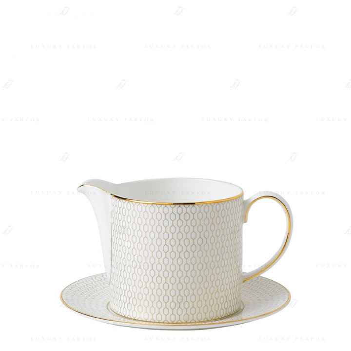 Соусник с подставкой 500мл коллекции Gio Gold бренда Wedgwood