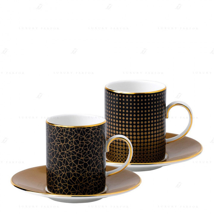 Чашка эспрессо с блюдцем, 2шт. коллекции Gio Gold бренда Wedgwood