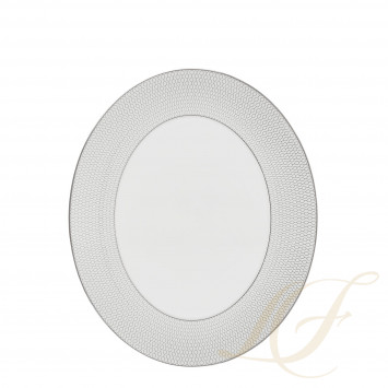 Блюдо овальное 33см коллекции Gio Platinum бренда Wedgwood