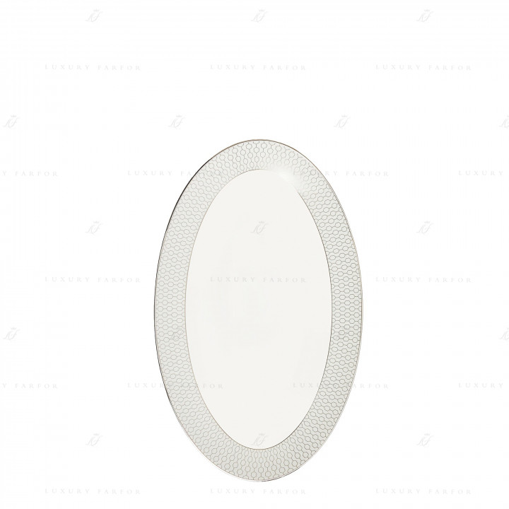 Блюдо овальное 26см коллекции Gio Platinum бренда Wedgwood