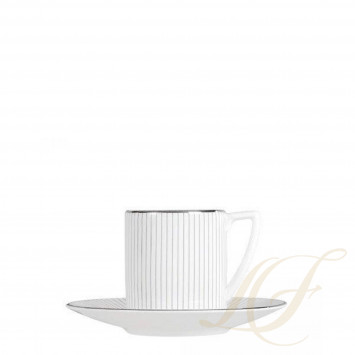 Чашка эспрессо с блюдцем 80мл коллекции Jasper Conran - Pin Stripe бренда Wedgwood
