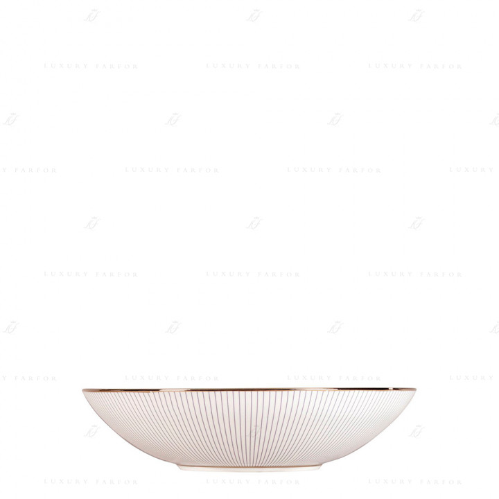 Тарелка суповая 23см коллекции Jasper Conran - Pin Stripe бренда Wedgwood