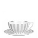 Чашка чайная с блюдцем 230мл коллекции Jasper Conran - Platinum бренда Wedgwood