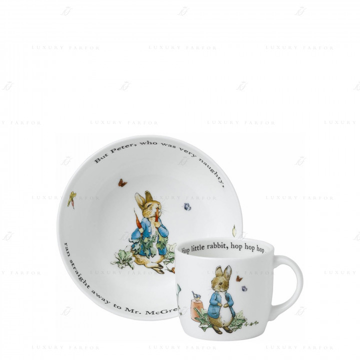 Набор из 2 предметов коллекции Peter Rabbit бренда Wedgwood