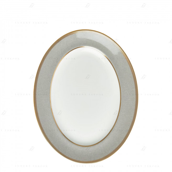 Блюдо овальное 35см коллекции Renaissance Grey бренда Wedgwood
