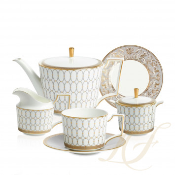Чайный сервиз на 4 персоны коллекции Renaissance Grey бренда Wedgwood