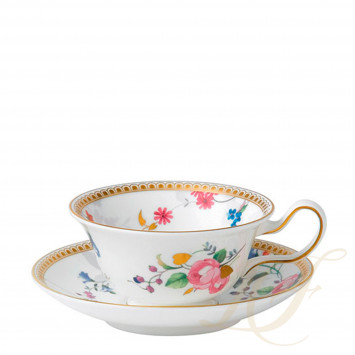 Чашка чайная с блюдцем 200мл коллекции Rose Gold бренда Wedgwood