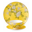 Тарелка закусочная 21см и чашка чайная с блюдцем коллекции Tea Garden 