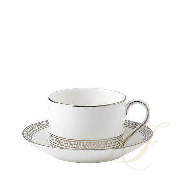 Чашка чайная с блюдцем 300мл коллекции Vera Wang - Moderne бренда Wedgwood