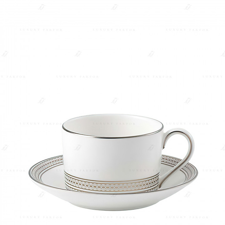 Чашка чайная с блюдцем 300мл коллекции Vera Wang - Moderne бренда Wedgwood
