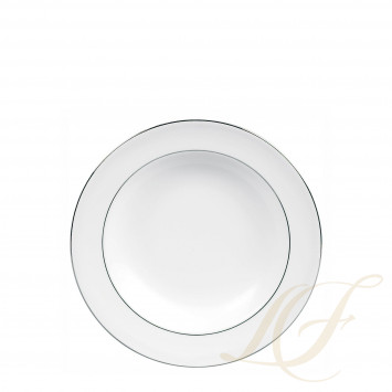 Тарелка суповая 23см коллекции Vera Wang - Blanc Sur Blanc бренда Wedgwood