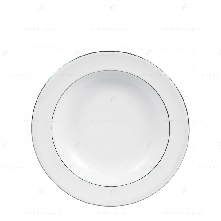 Тарелка для спагетти 28см коллекции Vera Wang - Blanc Sur Blanc бренда Wedgwood