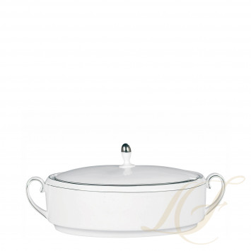 Рагушница 1400мл коллекции Vera Wang - Blanc Sur Blanc бренда Wedgwood