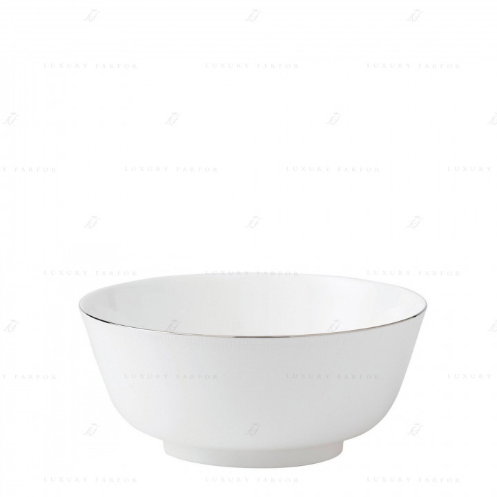 Салатник 25см коллекции Vera Wang - Blanc Sur Blanc бренда Wedgwood
