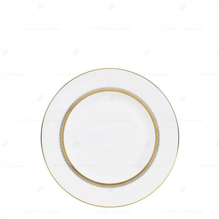 Тарелка закусочная 23см коллекции Vera Wang - Golden Grosgrain бренда Wedgwood