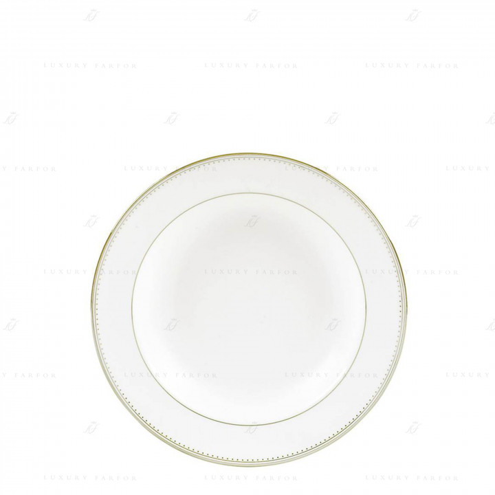 Тарелка суповая 23см коллекции Vera Wang - Golden Grosgrain бренда Wedgwood