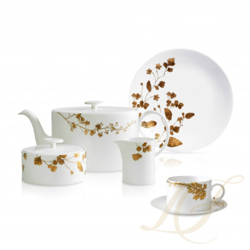 Чайный сервиз на 4 персоны коллекции Vera Wang - Jardin бренда Wedgwood