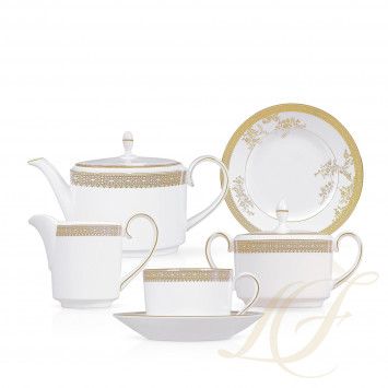 Чайный сервиз на 4 персоны коллекции Vera Wang - Lace 