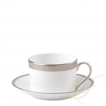 Чашка чайная с блюдцем 150мл коллекции Vera Wang - Lace 