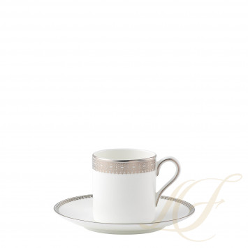 Чашка эспрессо с блюдцем 80мл коллекции Vera Wang - Lace 