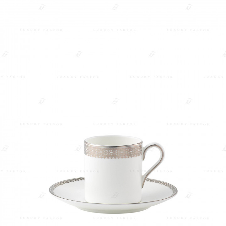 Чашка эспрессо с блюдцем 80мл коллекции Vera Wang - Lace 