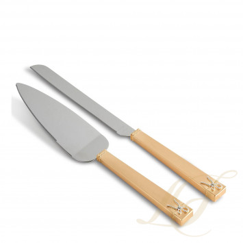 Нож для пирожных и лопатка для торта коллекции Vera Wang - Love Knots бренда Wedgwood