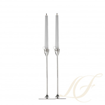 Подсвечник 24см, 2шт. коллекции Vera Wang - Love Knots бренда Wedgwood