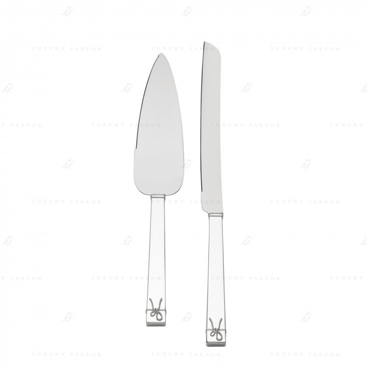 Нож для пирожных и лопатка для торта 42см коллекции Vera Wang - Love Knots бренда Wedgwood